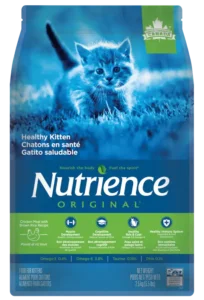 Nutrience Original: Healthy Kitten Food – Chicken Meal with Brown Rice Recipe||Nutrience Original: Healthy Kitten Food – Chicken Meal with Brown Rice Recipe Back