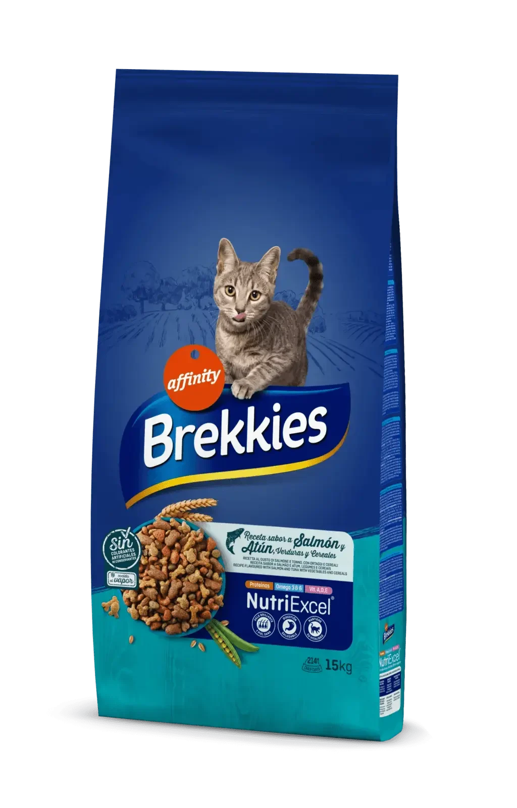 Brekkies: NutriExcel flavoured with Salmon, Tuna, Vegetables and Cereals