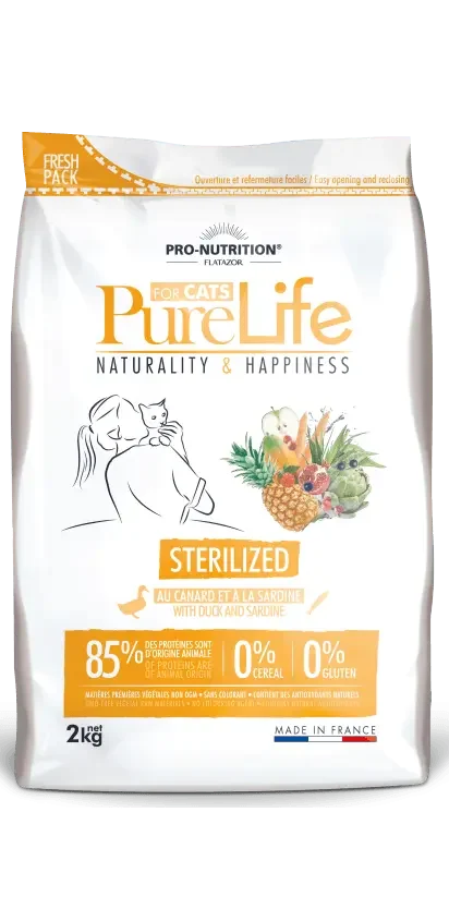 Flatazor Pure Life: Sterilized with Duck and Sardine