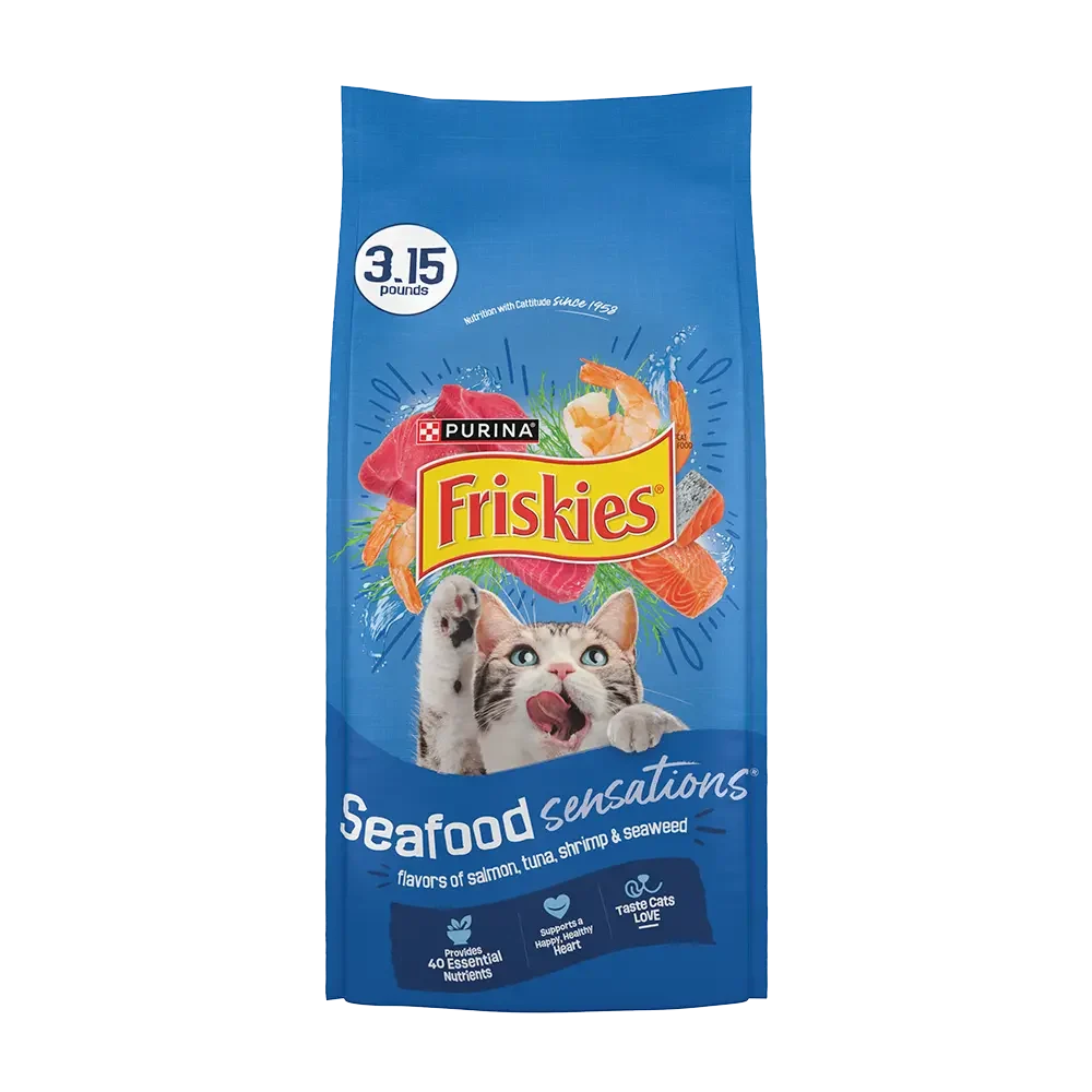 Friskies: Seafood Sensations With Flavors of Salmon, Tuna, Shrimp & Seaweed 3.15