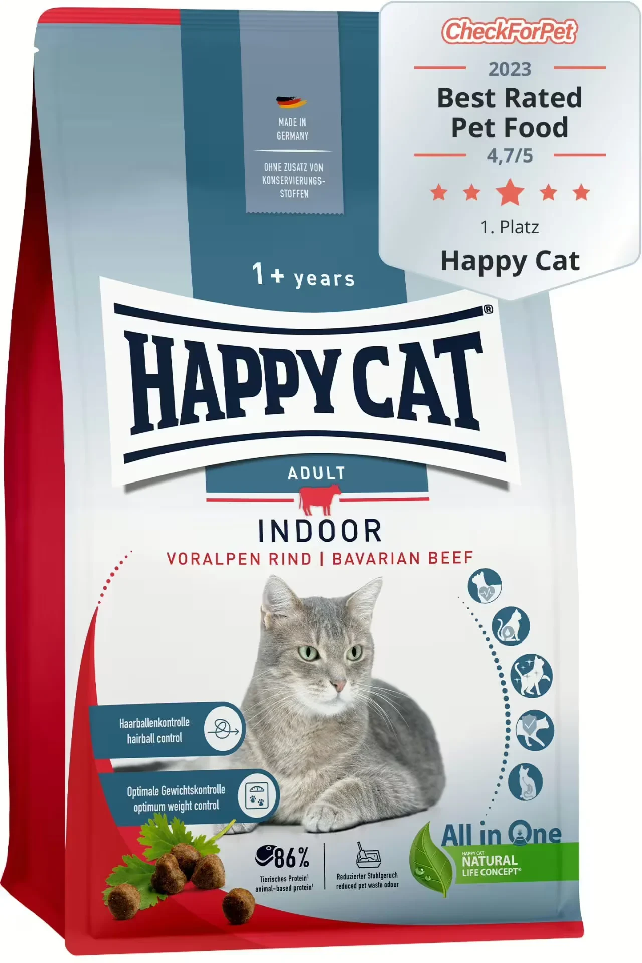 Happy Cat: Indoor Adult Bavarian Beef
