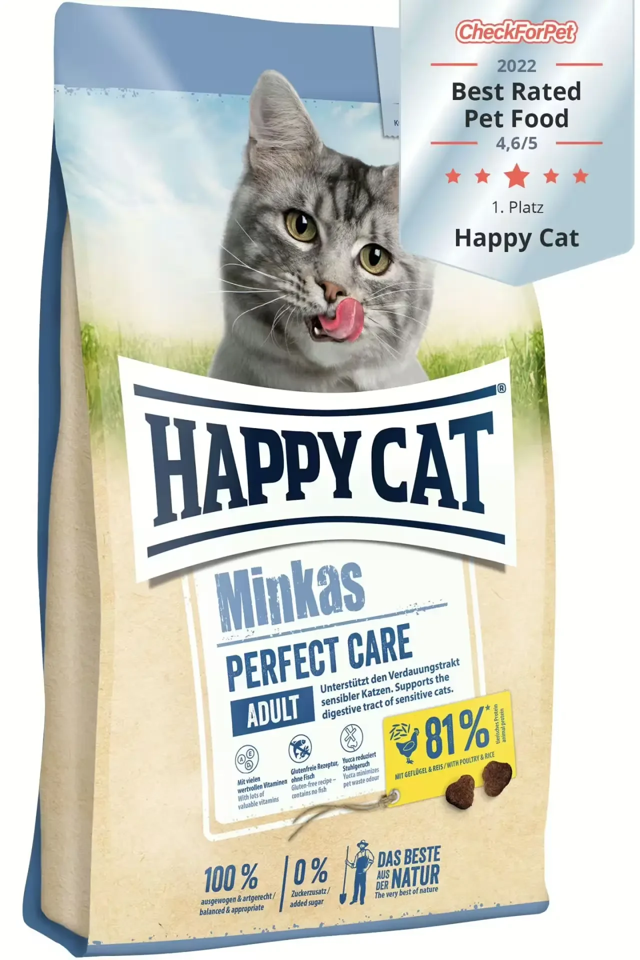 Happy Cat: Minkas - Perfect Care Poultry & Rice