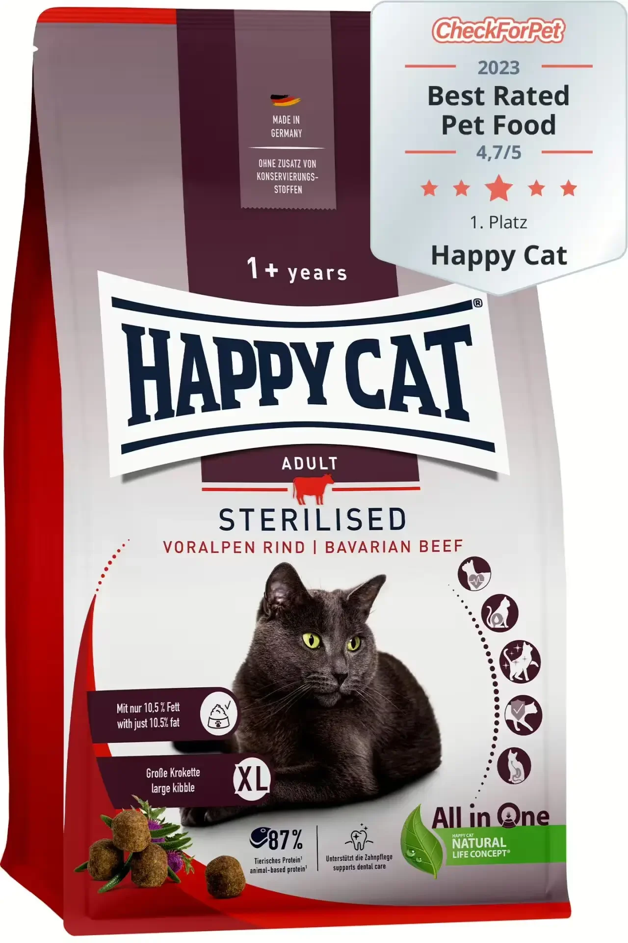 Happy Cat: Sterilised Adult Bavarian Beef