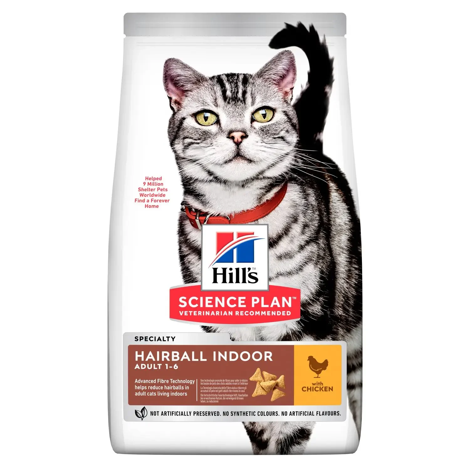 Hill’s: Science Plan - Hairball Indoor Adult Cat Food with Chicken