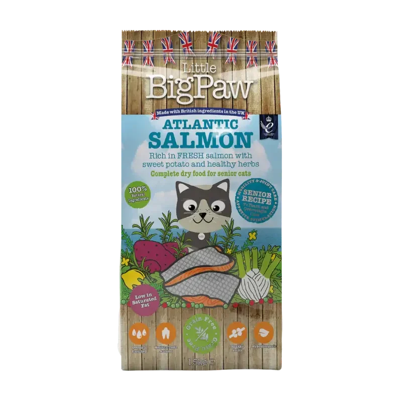 Little Big Paw: Atlantic Salmon Complete dry food for Senior Cats