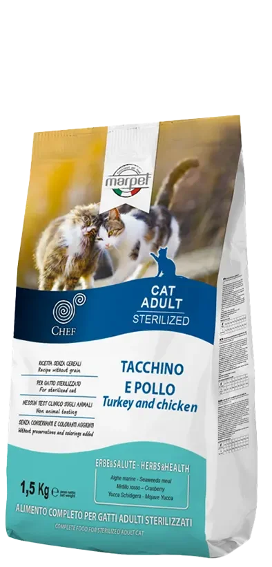 Marpet: Chef Grain Free Sterilized - Turkey and Chicken