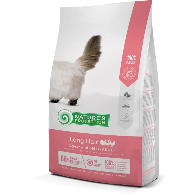 Nature's Protection: Long Hair - for adult long haired cats, with poultry