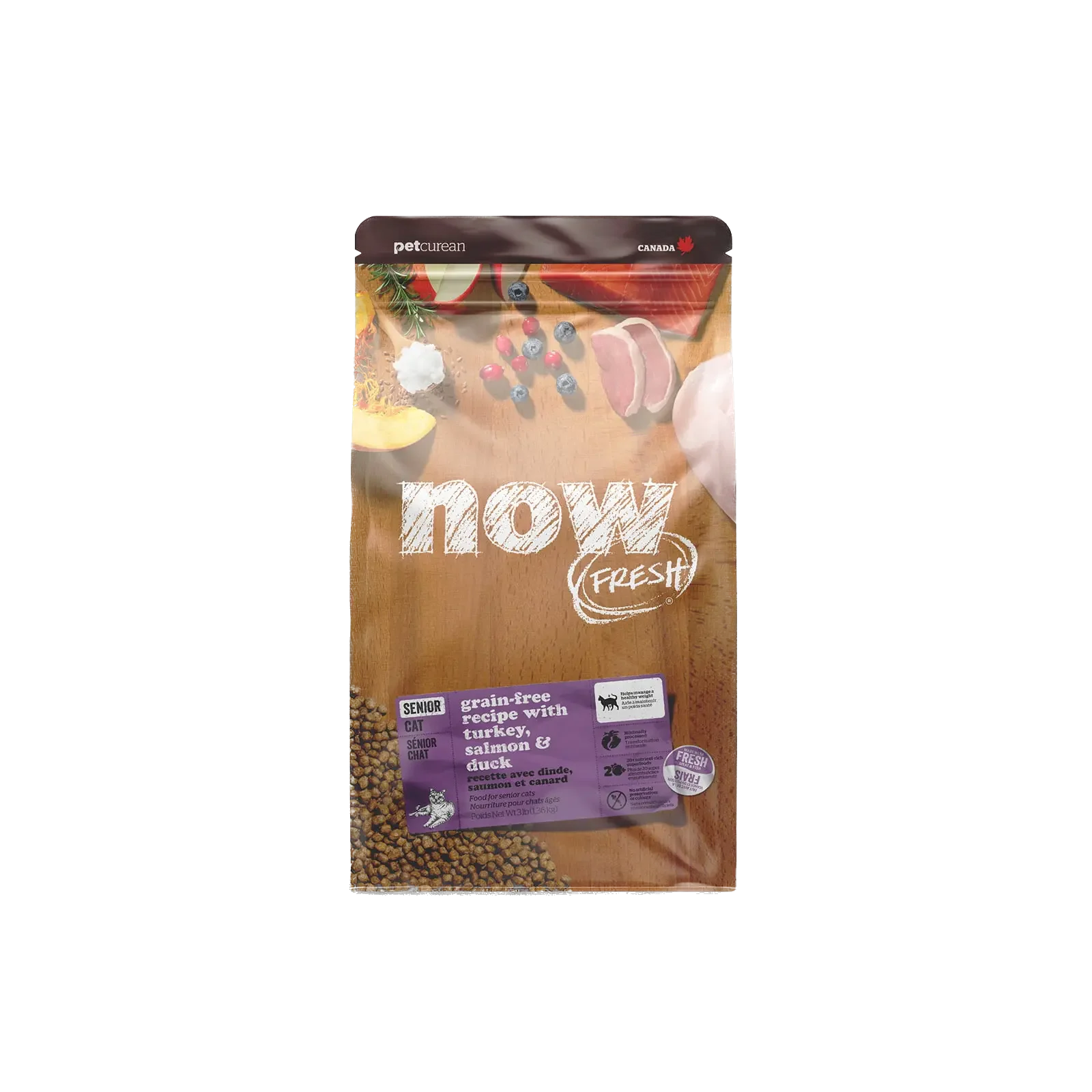 Now Fresh: Turkey, Salmon & Duck Grain-Free Recipe For Senior Cats
