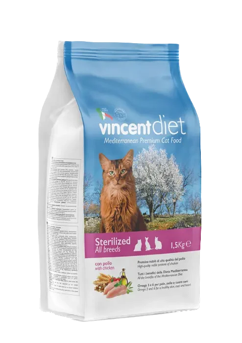 Vincent: Diet - Sterilized with chicken
