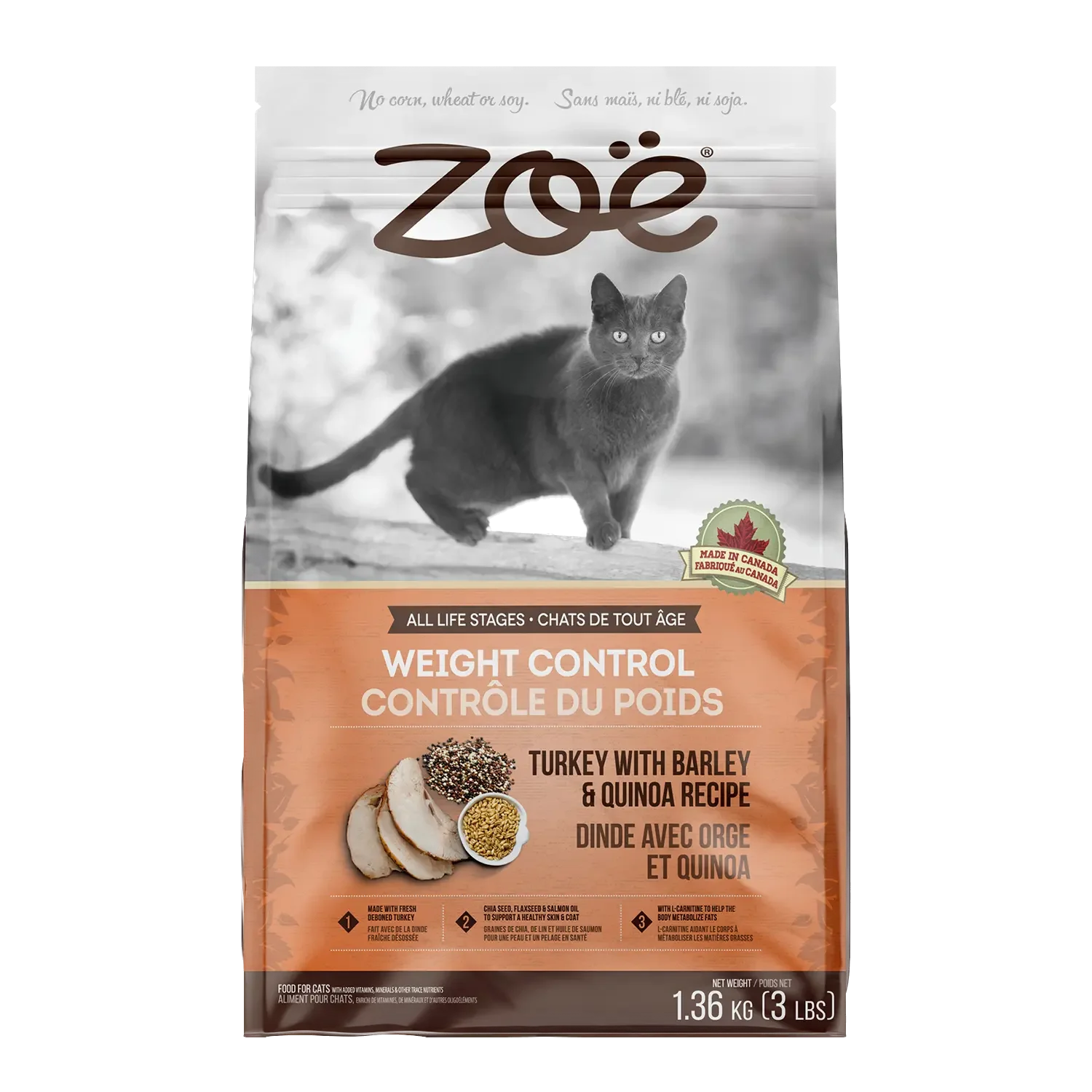 Zoe: Weight Control Turkey With Barley & Quinoa