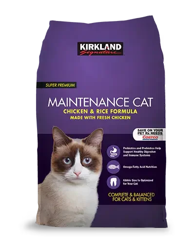 Kirkland Signature: Super Premium Maintenance Cat Chicken & Rice Formula