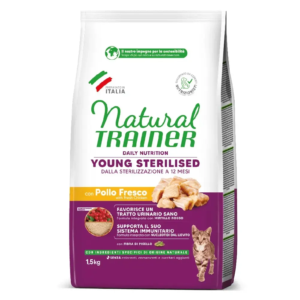 Natural Trainer: Daily Nutrition Young Sterilised With Fresh Chicken New Look