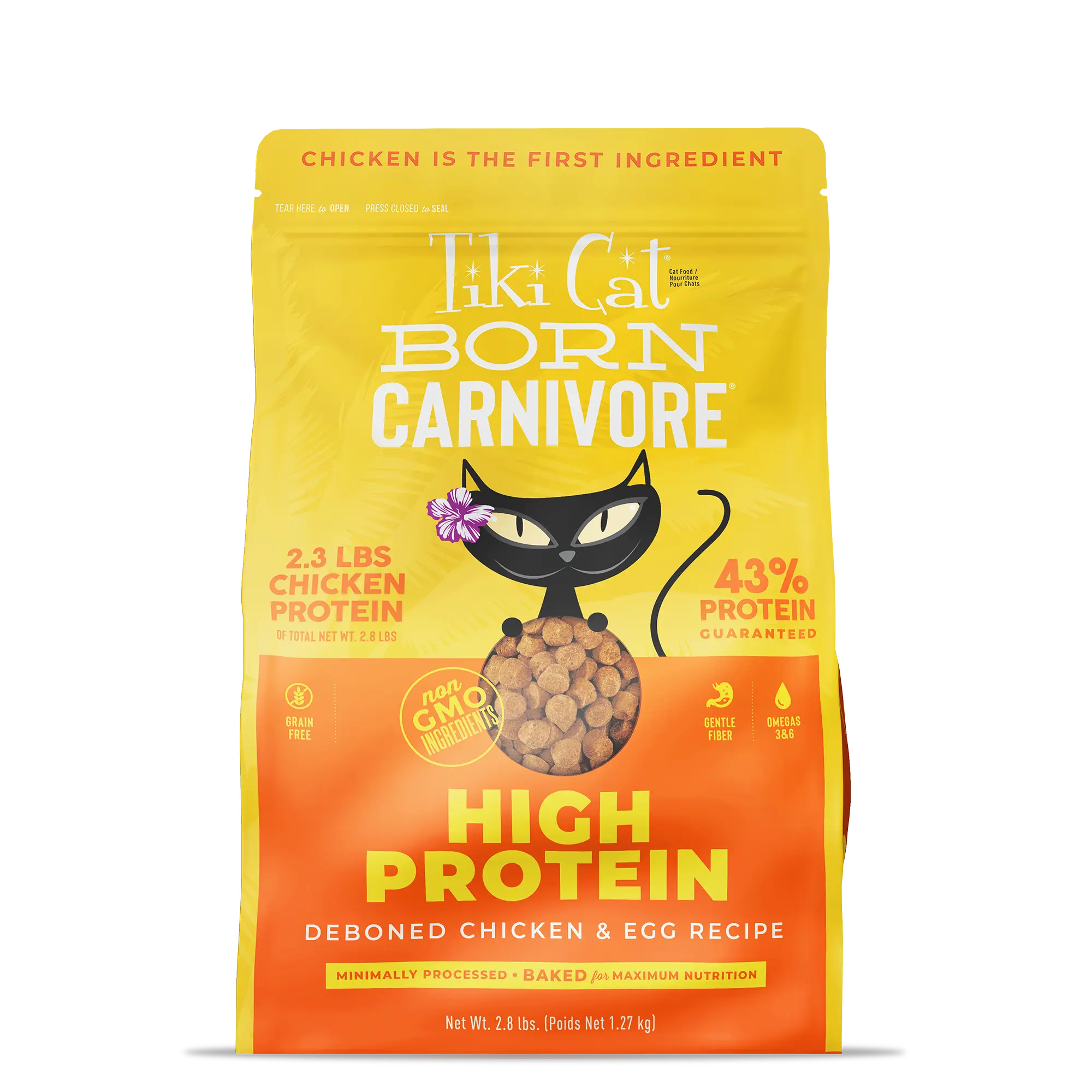 Tiki Cat: Born Carnivore® - High Protein: Deboned Chicken & Egg Recipe